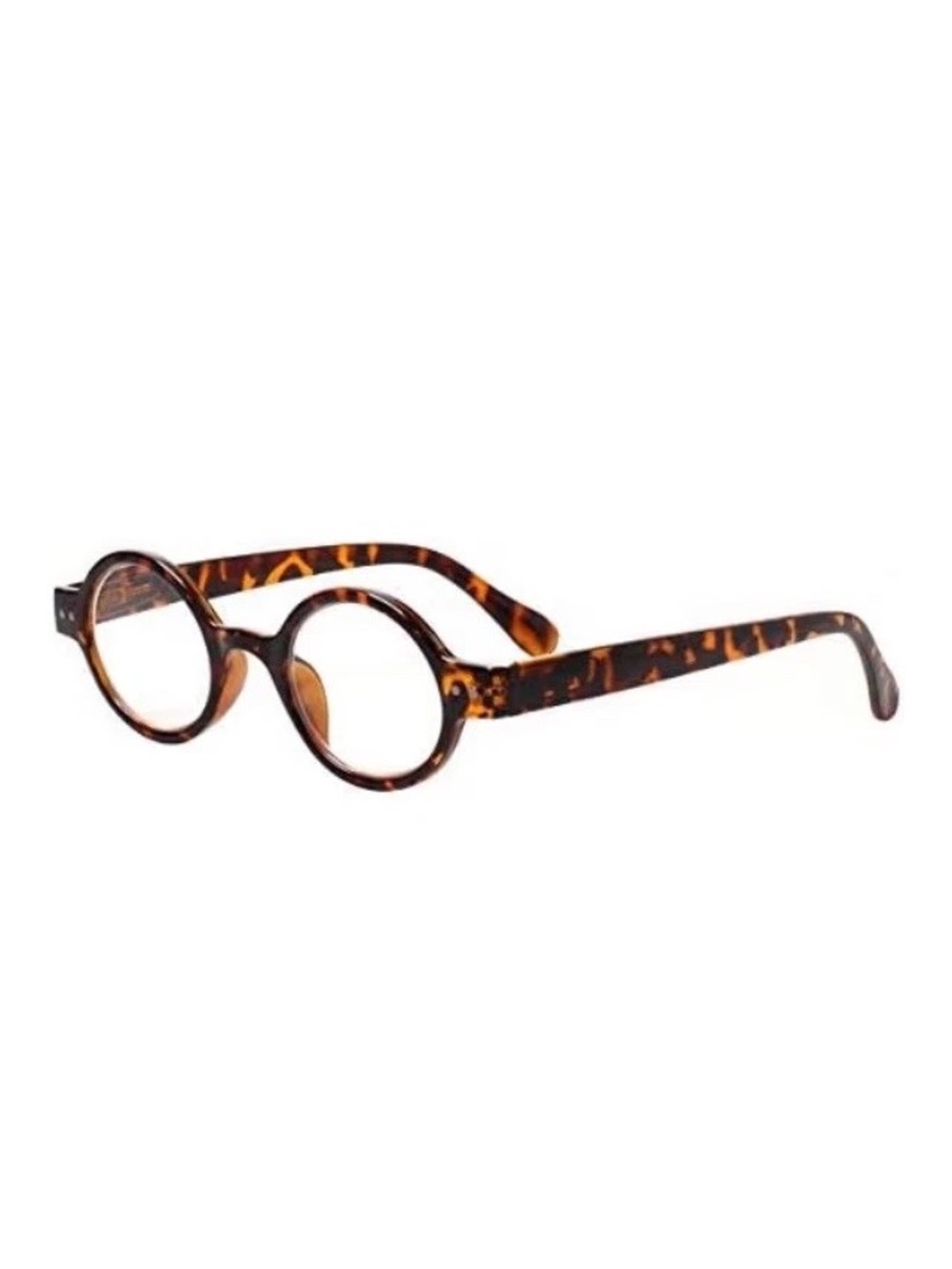 Round Tortoise Vintage Look Reading Glasses Readers Men Women w/ Case 3.0 New